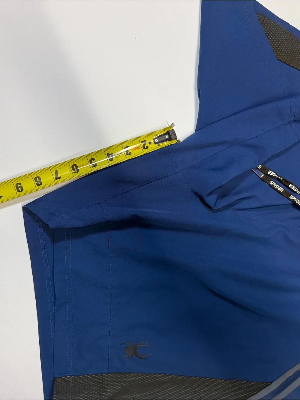 Spyder Active Royal Blue Athletic Shorts with Subtle‎ Red Logo Accent